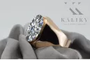 Original Vintage 14K Rose Gold Zircon Ring Vintage Jewlery vrc077r